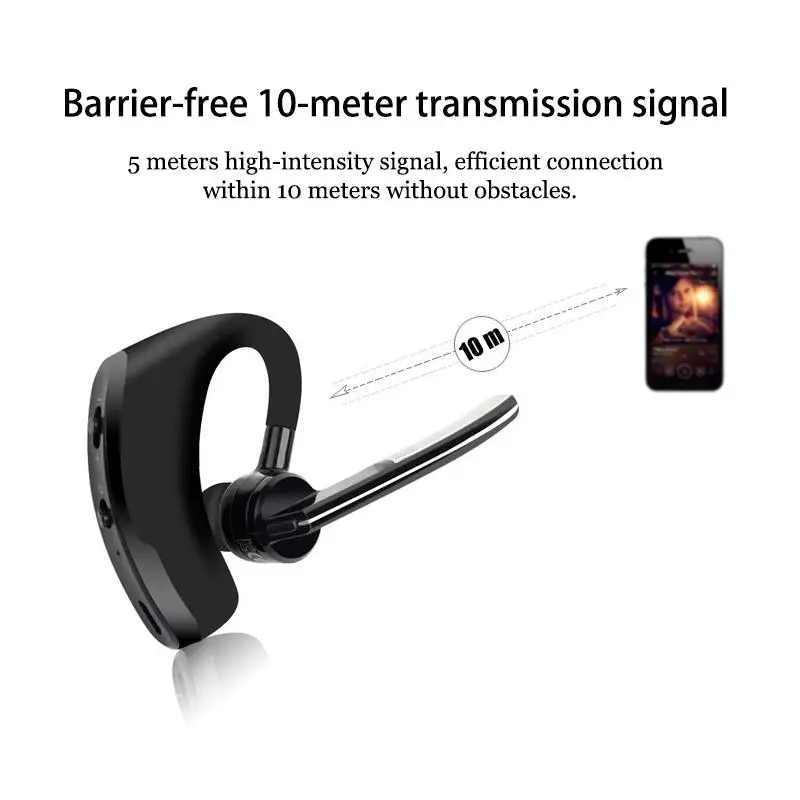 Earphone Bluetooth Nirkabel V8/V9 Headphone Olahraga Berkendara Noise Reduction Earbud Panggilan Bebas Genggam Bisnis dengan Headset Bass Mikrofon