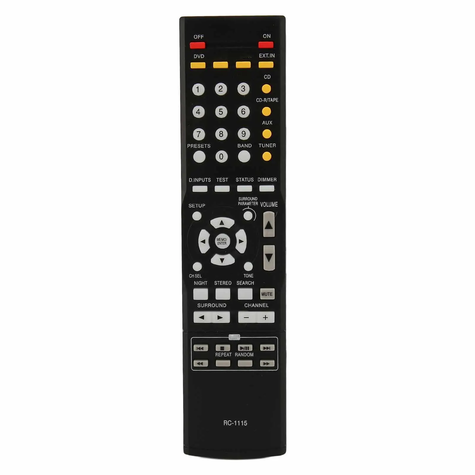 RC 1115 Remote Control Replacement for Denon AVR 390 AVR 591 AVR 930 AVR 1312 AVR 1612 AVR 2807 AVR 2808 AVR 2809 new