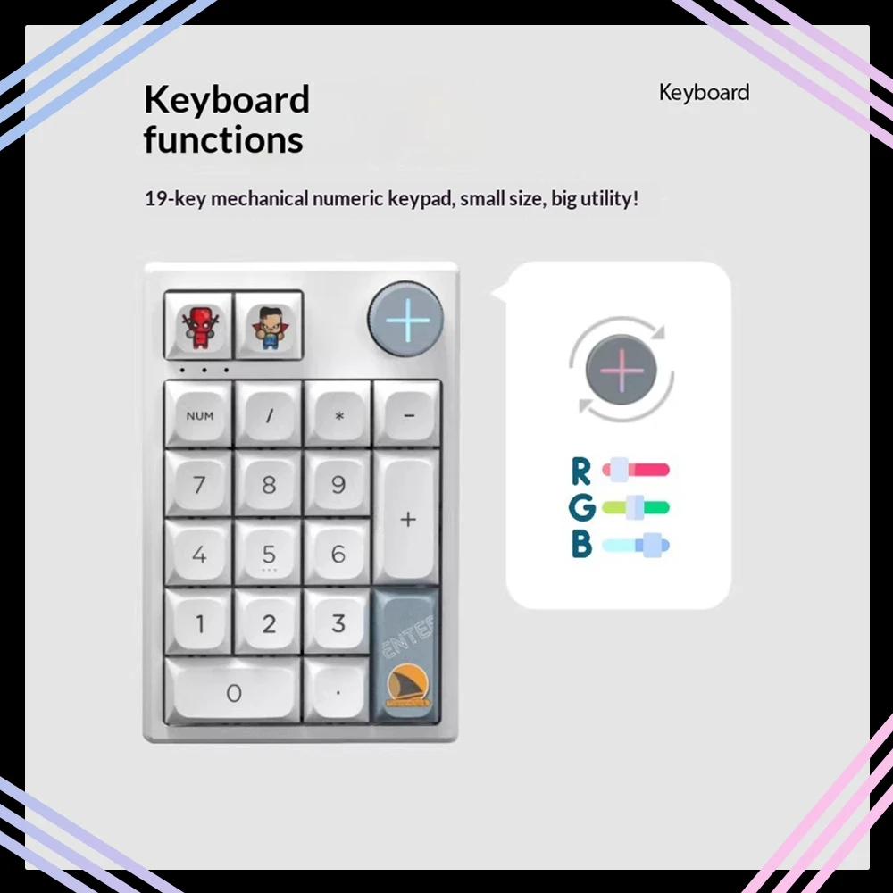 

Darmoshark K3PRO Mechanical Keyboard Three Modes Convenient Small RGB Keyboard Light Weight Hot Swap Pc Accessories Gifts