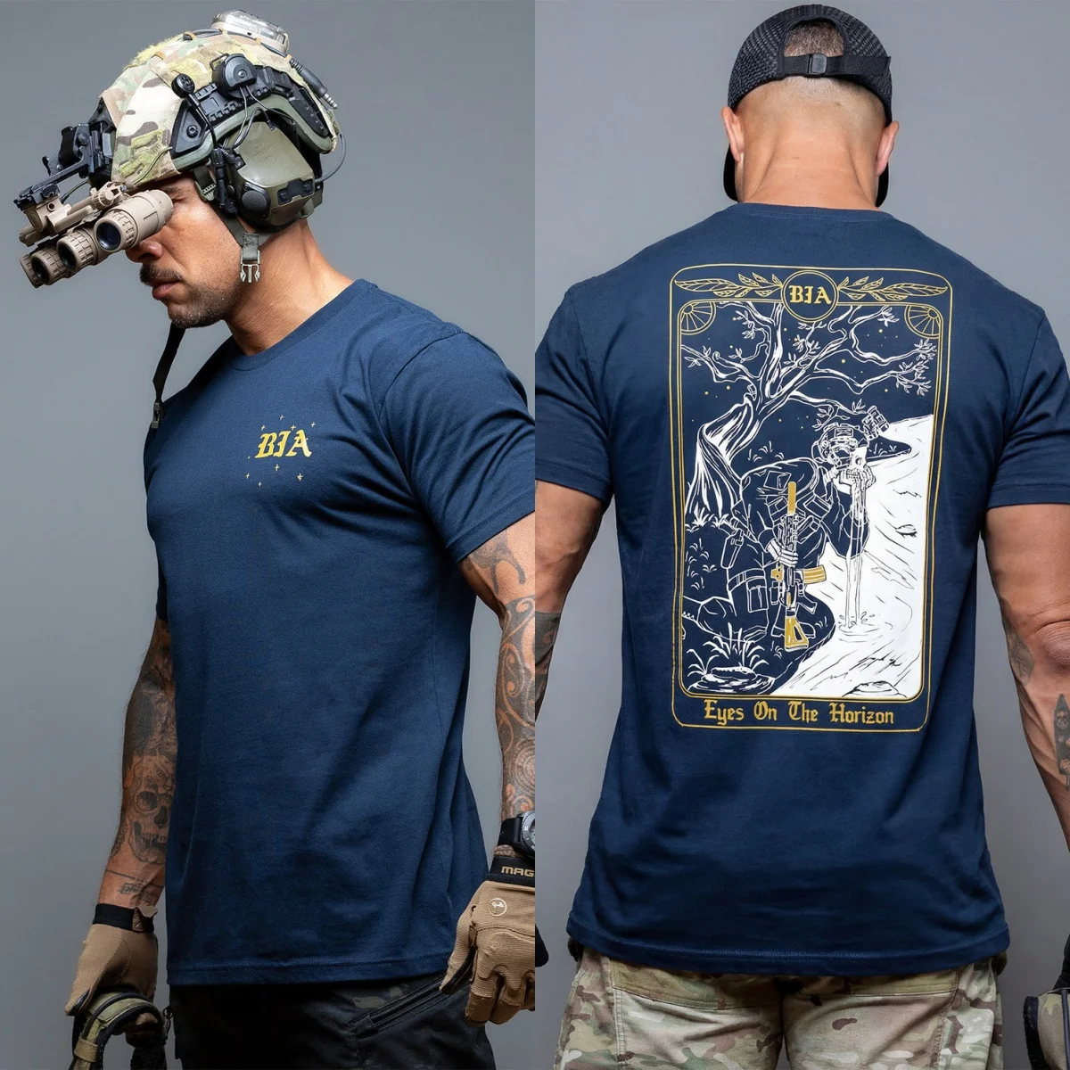 2026 New Cool Looking Towards The Distance _ Tactical Breathable Fitted T-shirt – Lifelong Friends