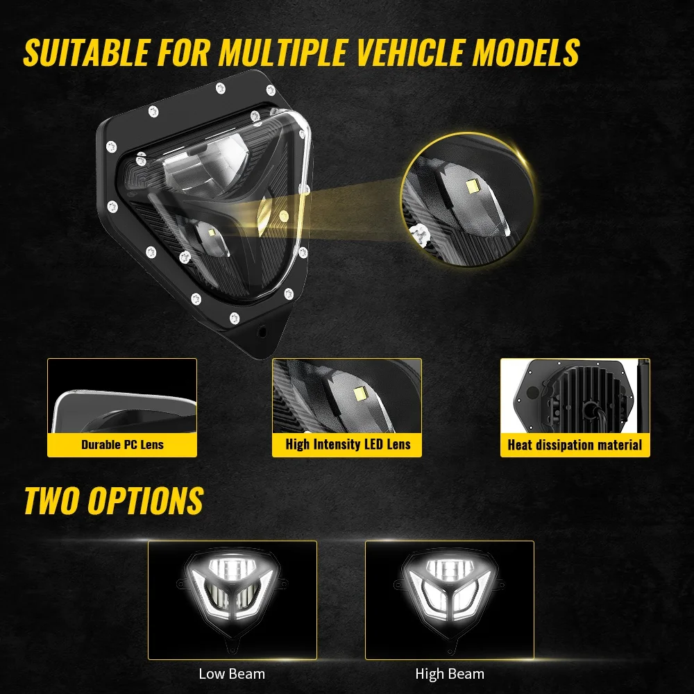 

Factory Hot Selling For Shero Dirt Bike LED Headlight Emark for Sherco SEF 250 300 450 500 SE 125 Enduro 2012-2023 50W Supermoto