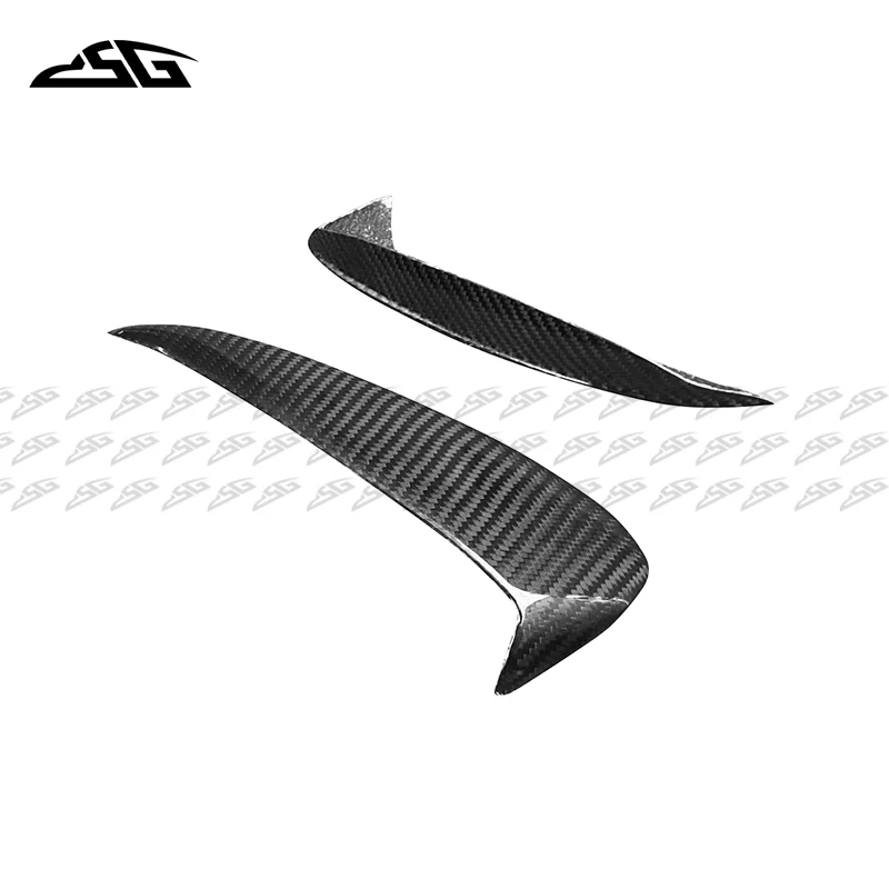 

Задний бампер из углеродного волокна, боковые плавники, крылышко, вентиляционное отверстие для Mercedes Benz C Class W205 C63, автомобильные клапаны, фартук Canard Splitter Body Kit