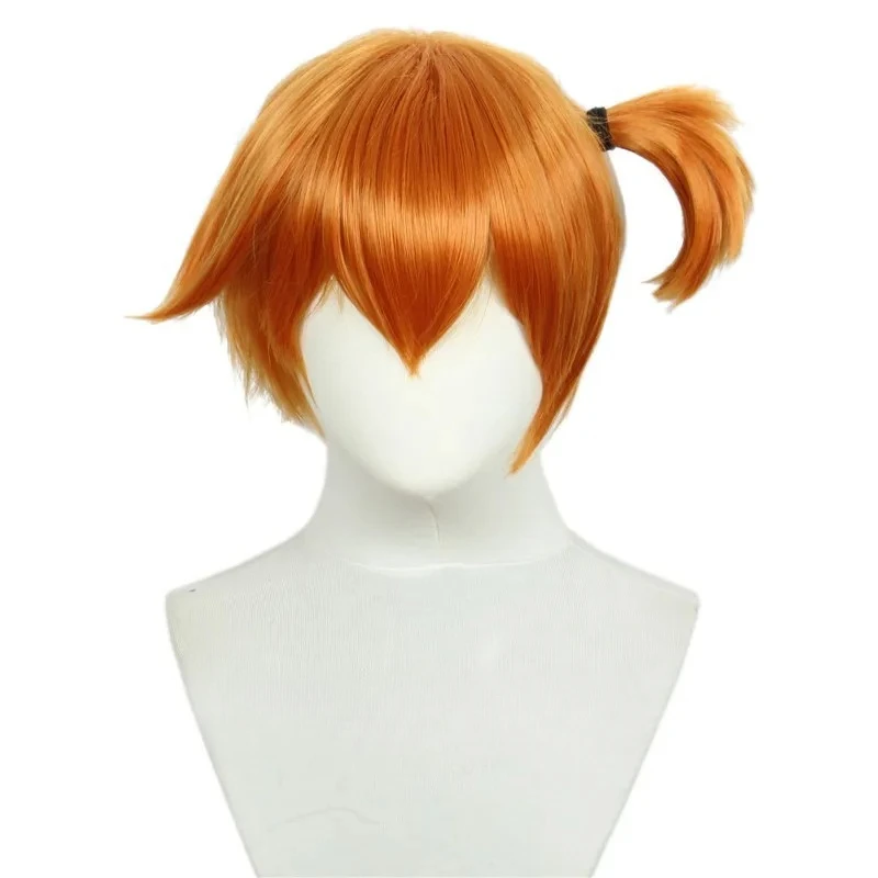 Аниме Карманный Монстр Туманный Парик Для Косплея Короткие Оранжевые Стильные Термостойкие Парики Из Синтетических Волос