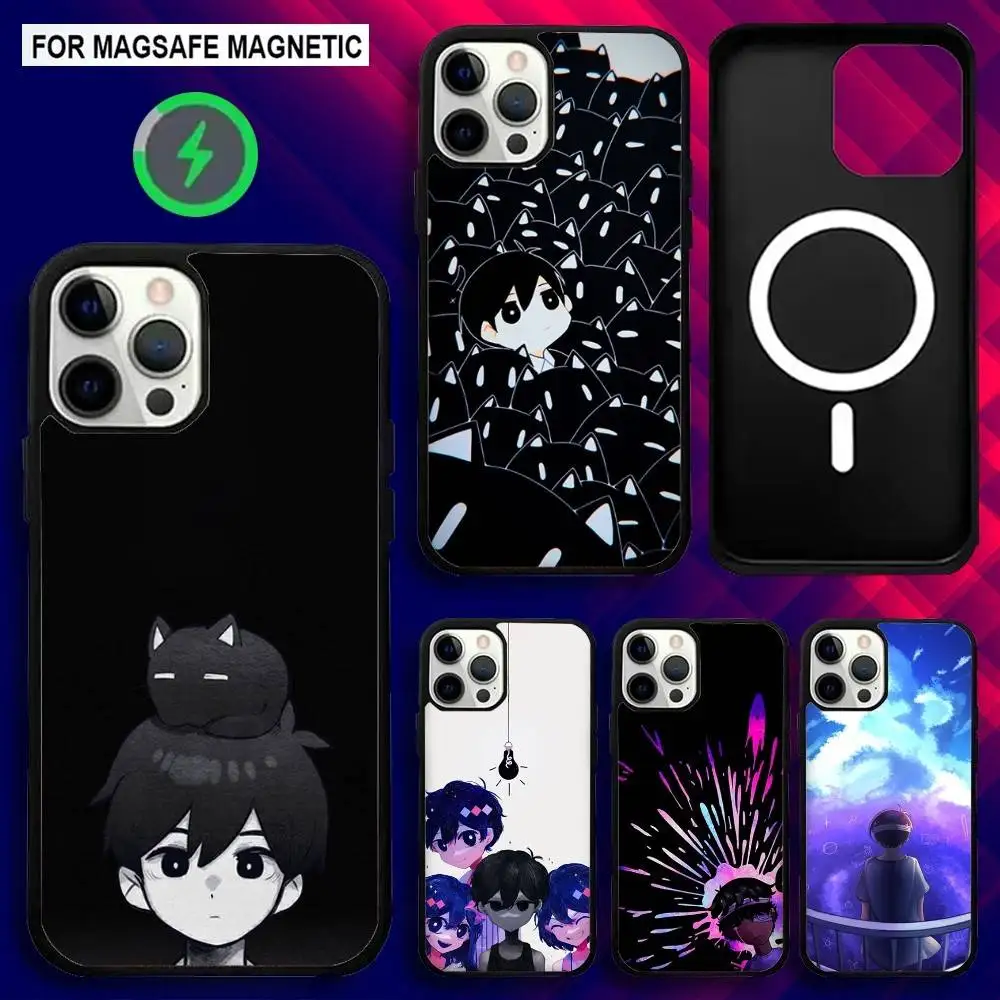

O-OMORI Game Phone Case For iPhone 16e,16,15,14,13,12,11,Plus,Pro,Max,Mini Magsafe Magnetic Wireless Charging