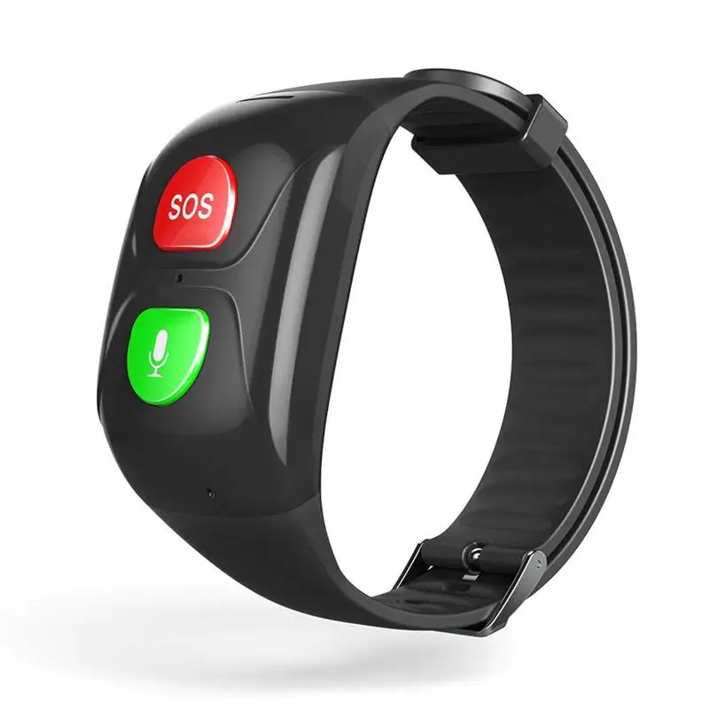 New Elderly SOS Smart Bracelet Smart Watch Bluetooth GPS Information Push Heart Rate Sleep Monitoring Anti-Lost Wristwatch