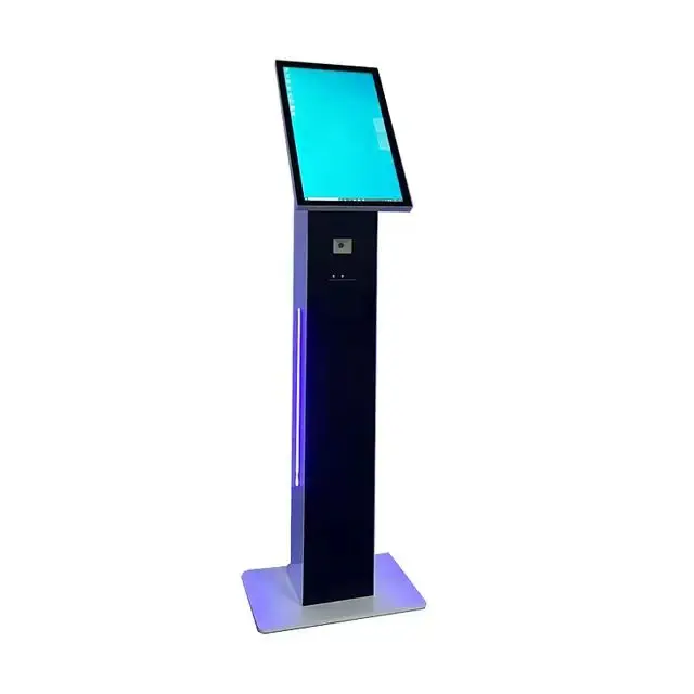 17/19/21.5/27inch Printer Ticket Hospital Bank Queue Machine Kiosk Wired Wireless Queue System Kiosk