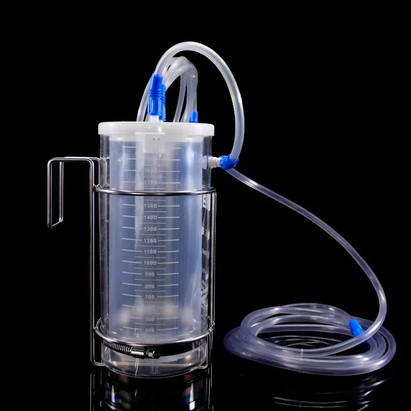 Waste liquid collection device 2000ml hanging single bottle negative pressure suction drainage bottle