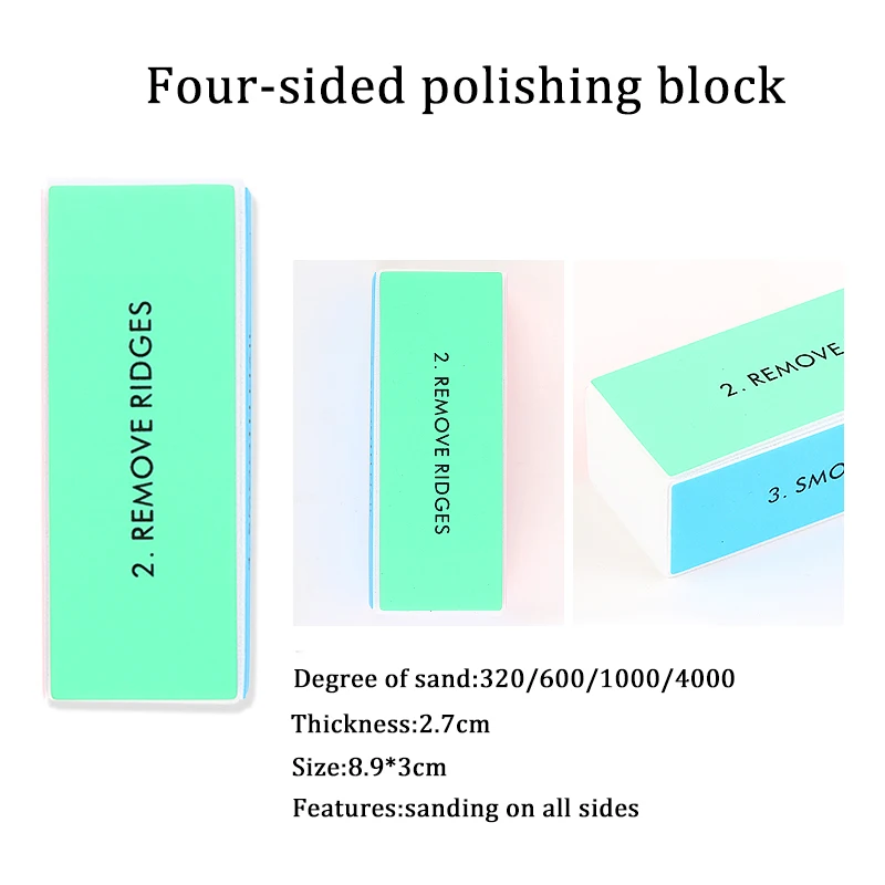 Nail Sanding Buffer File Kit Grinding Polishing Nail Files Buffer Manicure Pedicure Set UV Gel Polisher File Nail Art Tool