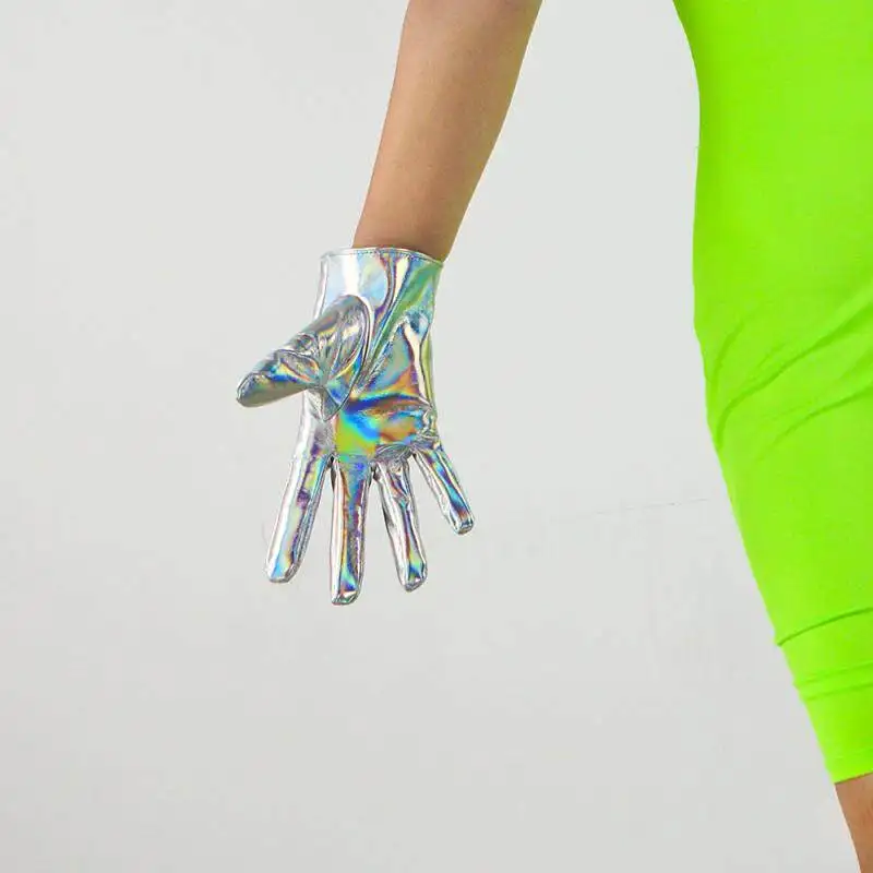 8 Zoll (21 cm) Damen-Lederhandschuhe, modische, glänzende Kunstleder-PU-Beschichtung, Jaguar-Leoparden-Muster, schmal geschnitten, für besondere Anlässe, Handhandschuhe – Detail 11