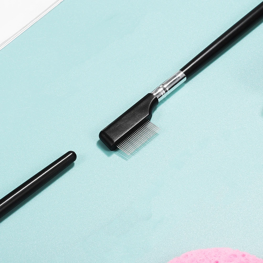 

4Pcs Portable Eyelash Comb and Brush Stainless Steel Lash Separator Tool Kit for Extension Shaping and Styling