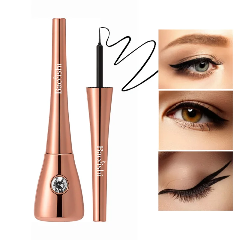 Beginner Friendly Liquid Eyeliner Waterproof Quick Dry Smudge Proof Felt Tip Pen Long Lasting Makeup
