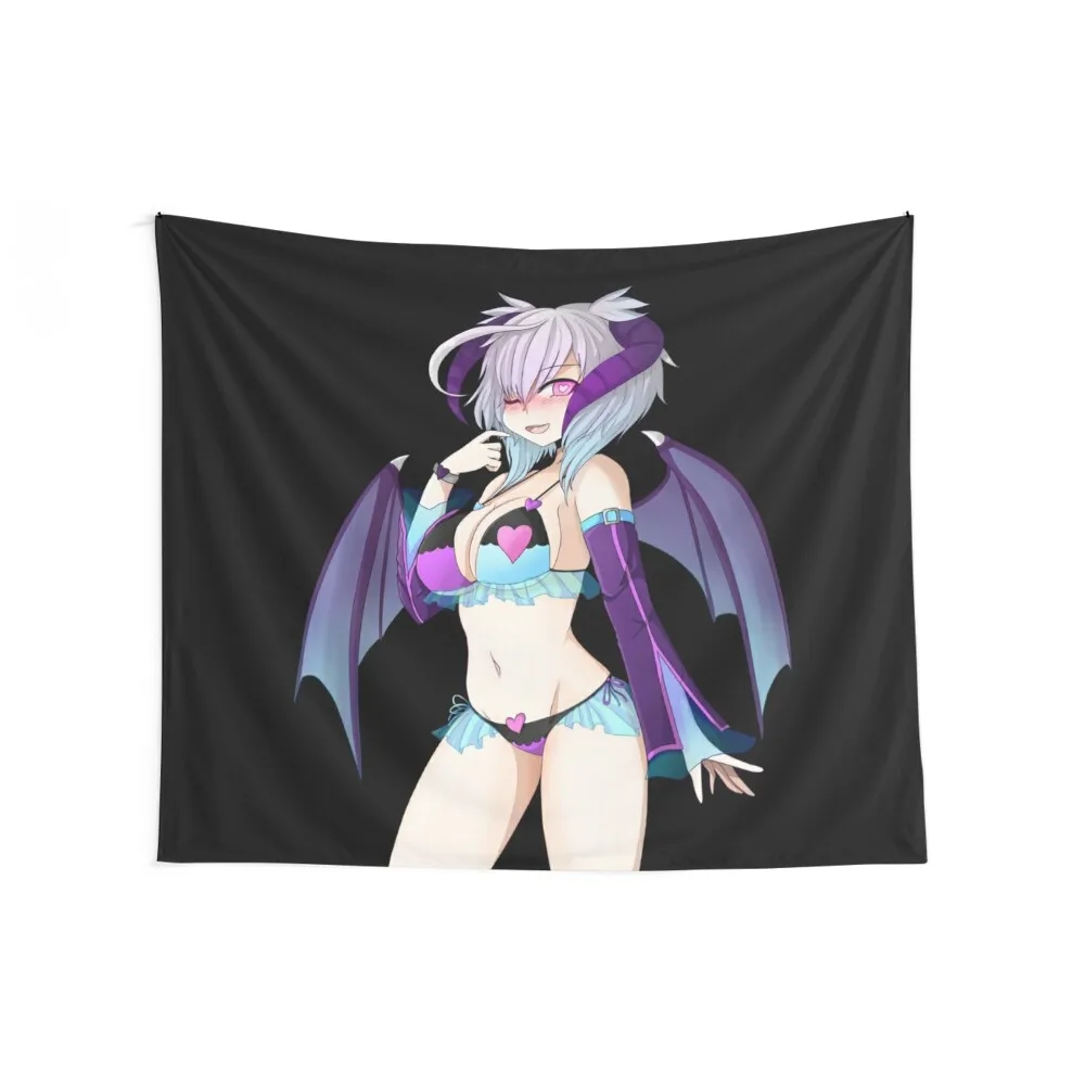 Demon Girl succubus Tapestry Bedroom Decoration Room Aesthetic Decoration For Home Tapestry