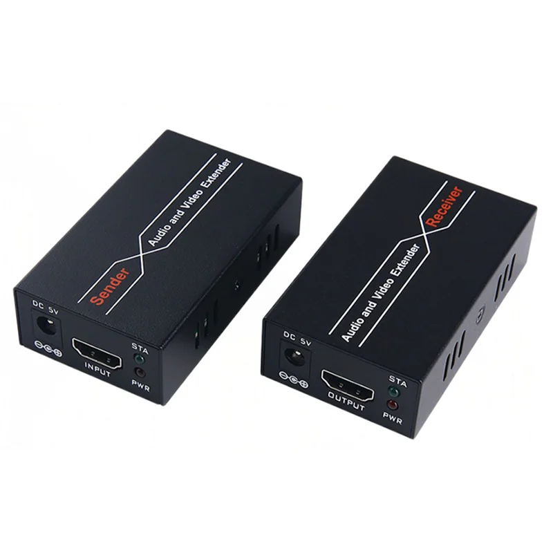 and Receiver 60M Over Cat6/7 Ethernet Cable 1080P60 for I HDCP 1.2 165MHz Extender Transmitter