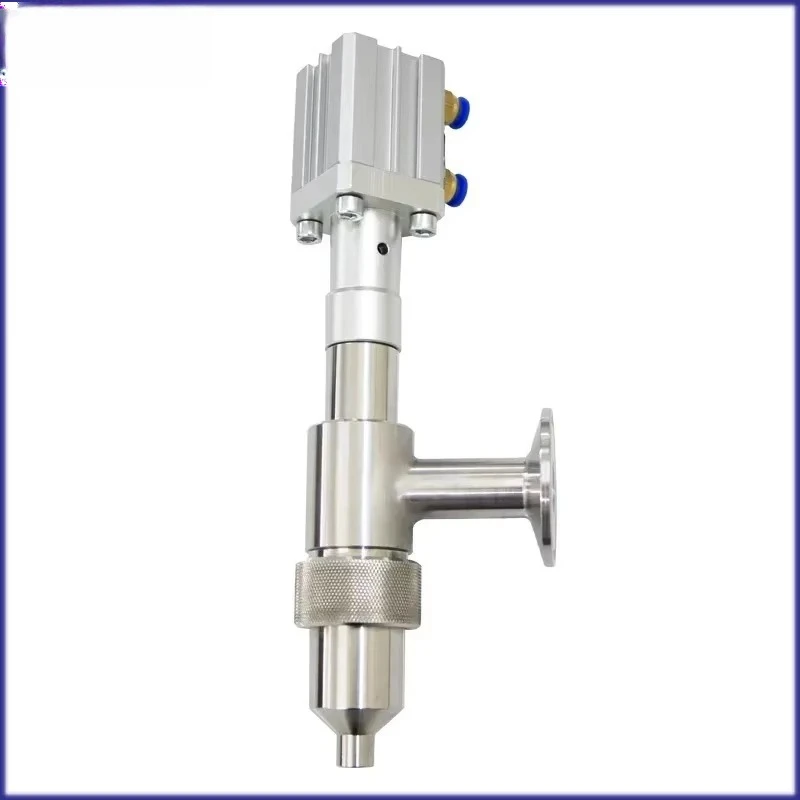 304 Stainless Steel Anti-Drip Filling Head Chuck Straight Head Pneumatic Filling Machine Accessories Discharge Nozzle