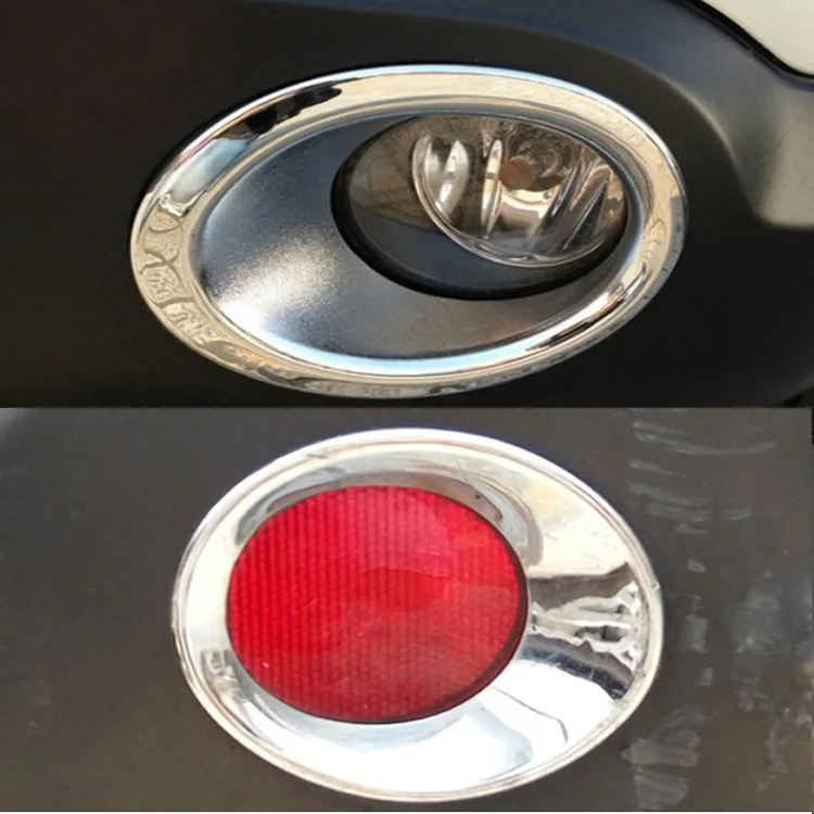 

2 шт. хромированная передняя и задняя крышка противотуманной фары из АБС-пластика, рамка, автоматическая отделка, аксессуары для стайлинга автомобилей для Nissan Qashqai Dualis J10 2008-2015