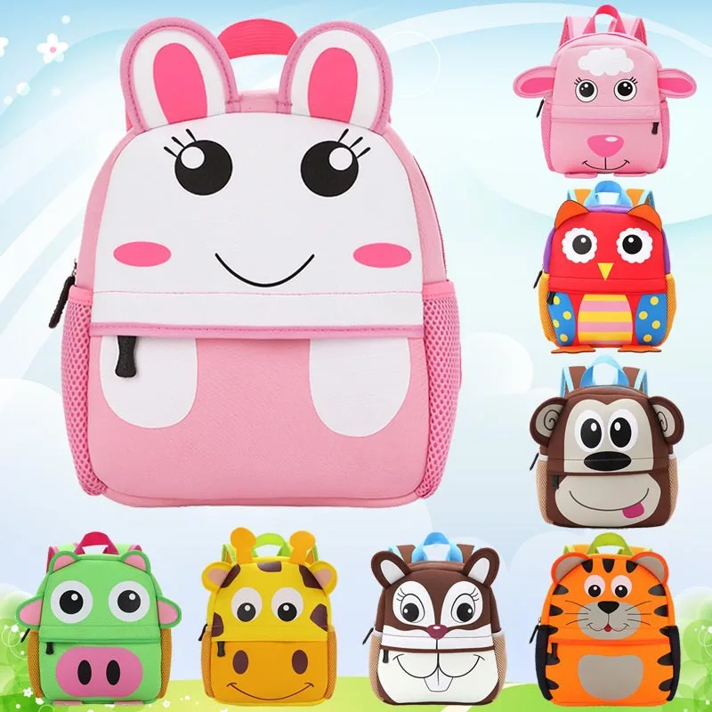 

Diving Material Childrens Kindergarten Childrens Schoolbag Kawaii Cute Cartoon Animal Backpack Wear Resistant Burden Reduction