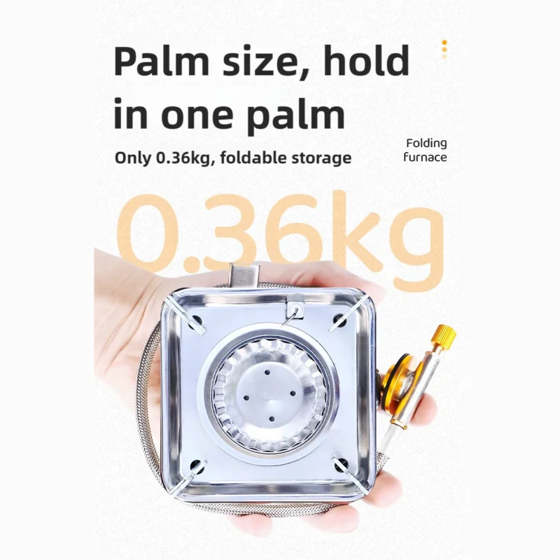 NSS 공장의 휴대용 미니 캠핑 스토브 방풍 접이식 가스 스토브 야외 캠핑 하이킹용 부탄 프로판 철제