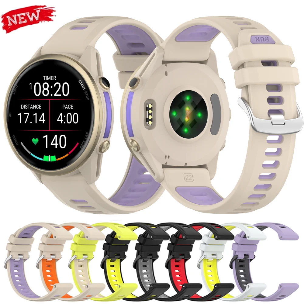 Official Silicone strap for Garmin Forerunner 970 965 955 945 Sports Bracelet for Garmin 935 745 approach S60 S62 G1 wristband
