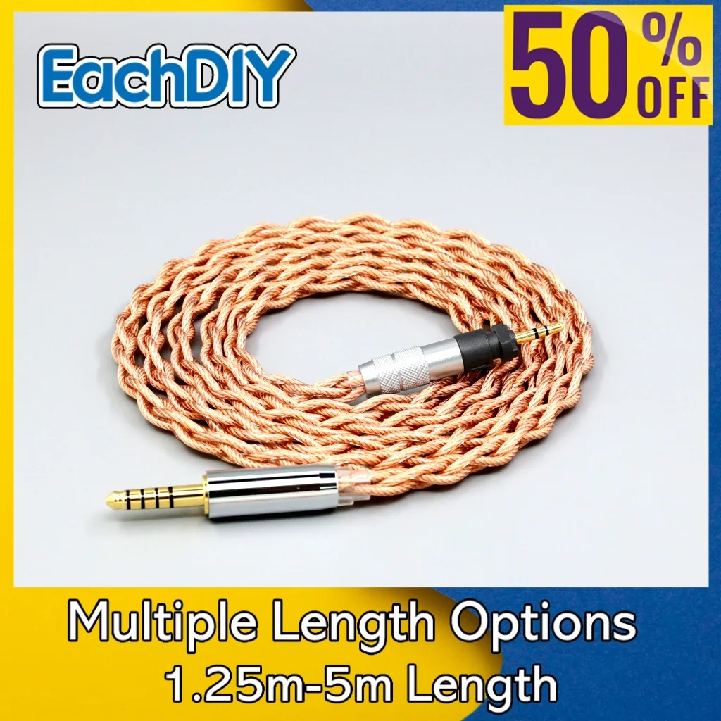 

Shielding Coaxial Mixed Graphene 7N OCC Earphone Cable For Philips SHP9000 SHP8900 Shure SRH840 SRH940 SRH440 SRH750DJ 7793