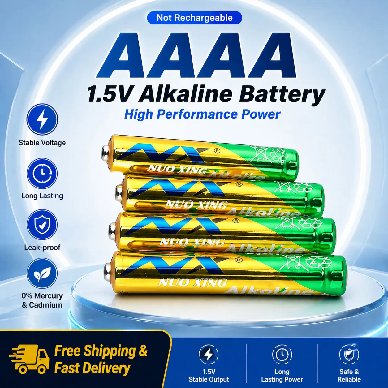 

LR8D425 1.5V Alkaline Dry Battery MN2500 MX2500 AAAA E96 LR61 For Touch Pen Stylus Bluetooth Earphone Clock