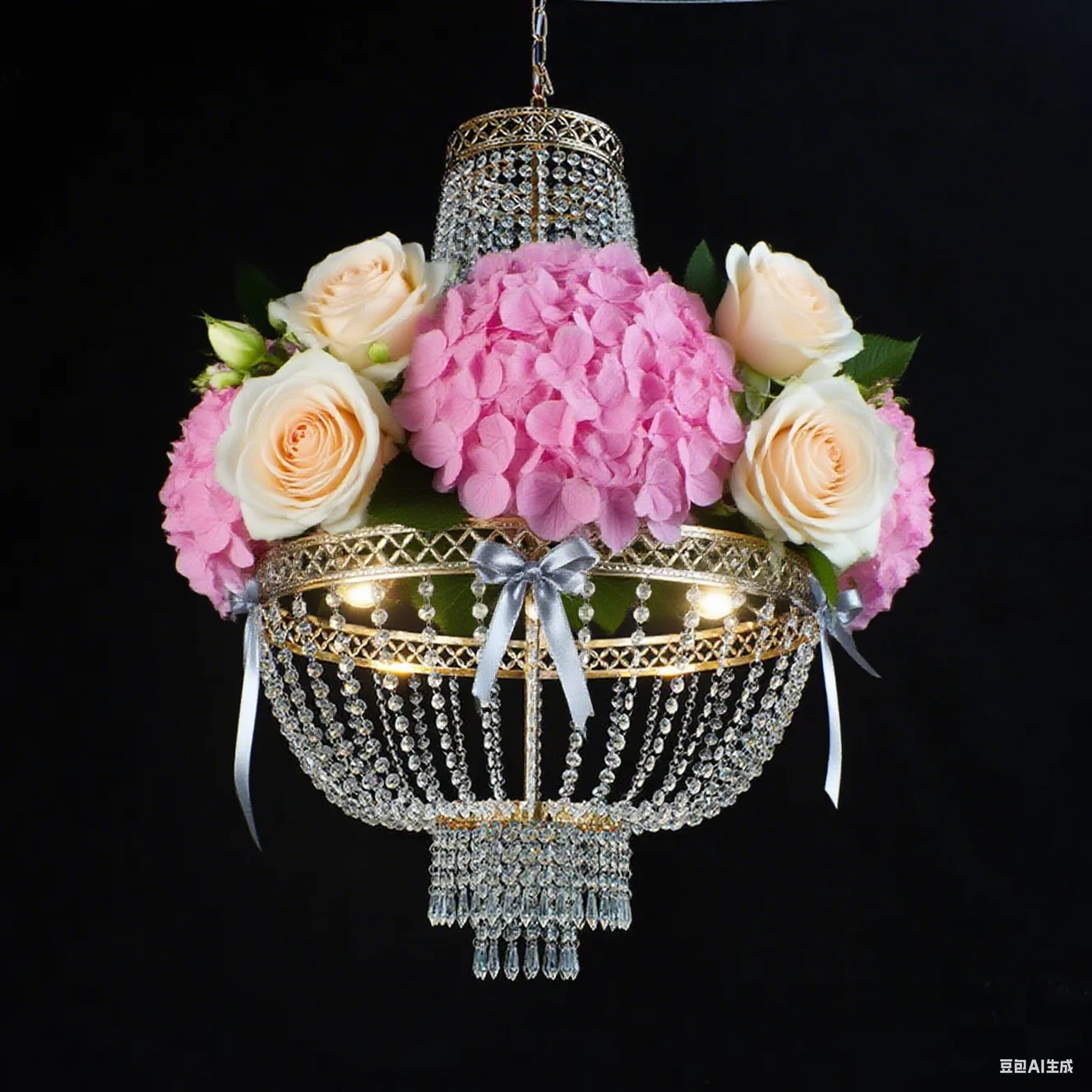 

2pcs wedding decoration chandeliers,luxury wedding party event outdoor stage,centerpiece wedding decoration background wedding