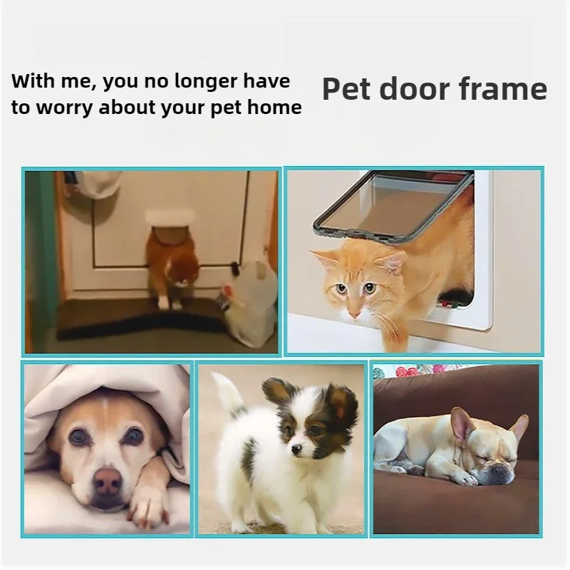 Versatile Two-Way Control Pet Door for Cats and Dogs, Durable and Secure Ideal for Cats and Dogs  Easy Install and Use cat door