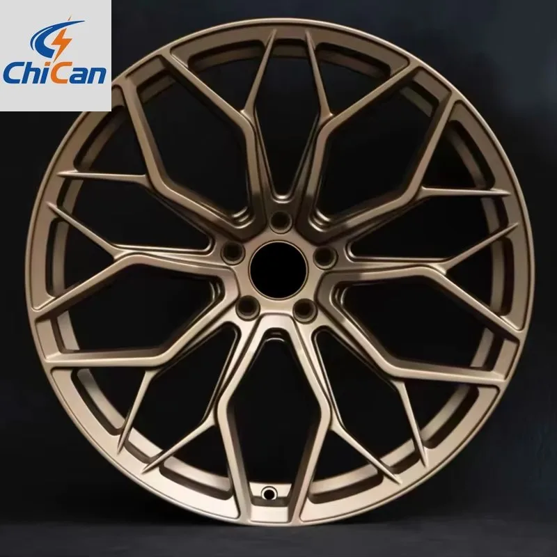 

【2026】Chican Custom Forged 6061-T6 Matt Gold Alloy Wheels For BMW M3 M5 5 Hole Car Rims