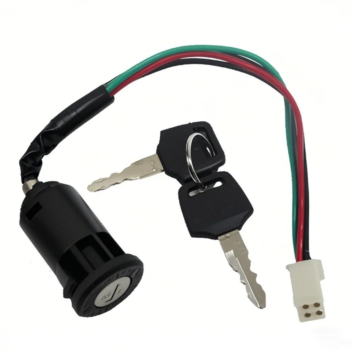 4 Wire Ignition Key Lock Switch For Off-Road Motorcycles 50 110 150 250cc Mini Quad ATV Dirt Bike, Hard Wiring