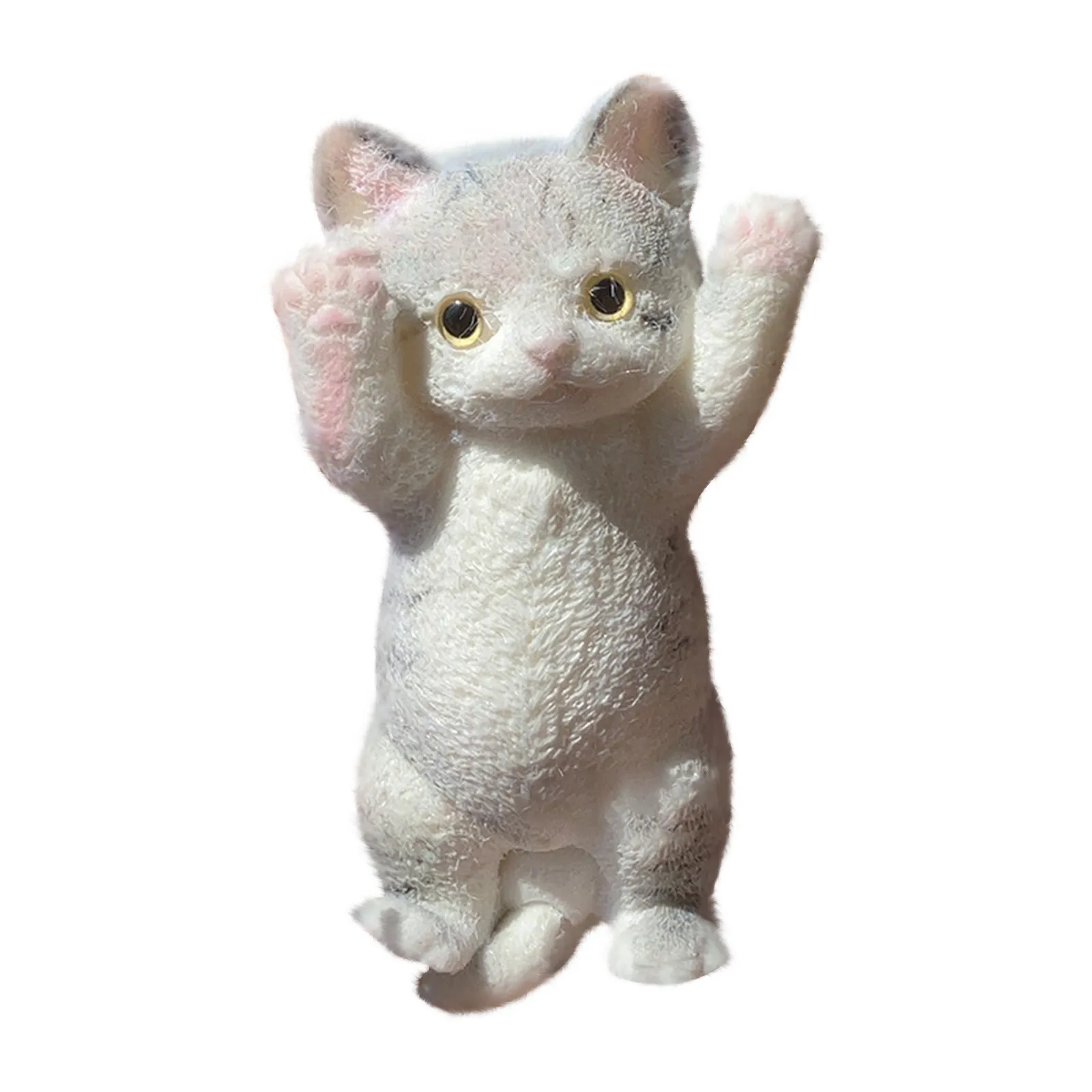 ลูกแมวน่ารักบีบเพลง,Relaxing Decompression ของเล่นทําด้วยมือตุ๊กตาสามมิติ Super Soft และยืดหยุ่นวัสดุ Squeez