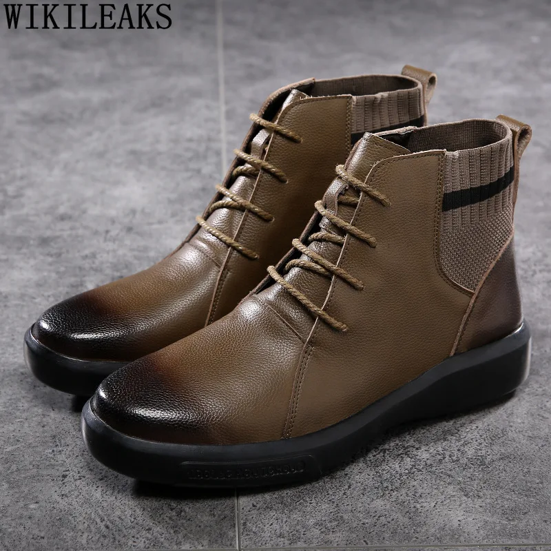 Luxury Black Boots Fashion Ankle Boots Casual Shoes for Men Boots for Men Male Botines Zapatillas Hombre Chaussure Homme Botas