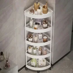 Carrito rodante de 3/4/5 niveles, estante de almacenamiento de gran capacidad, organizador de cocina y baño, soporte para cosméticos y aperitivos