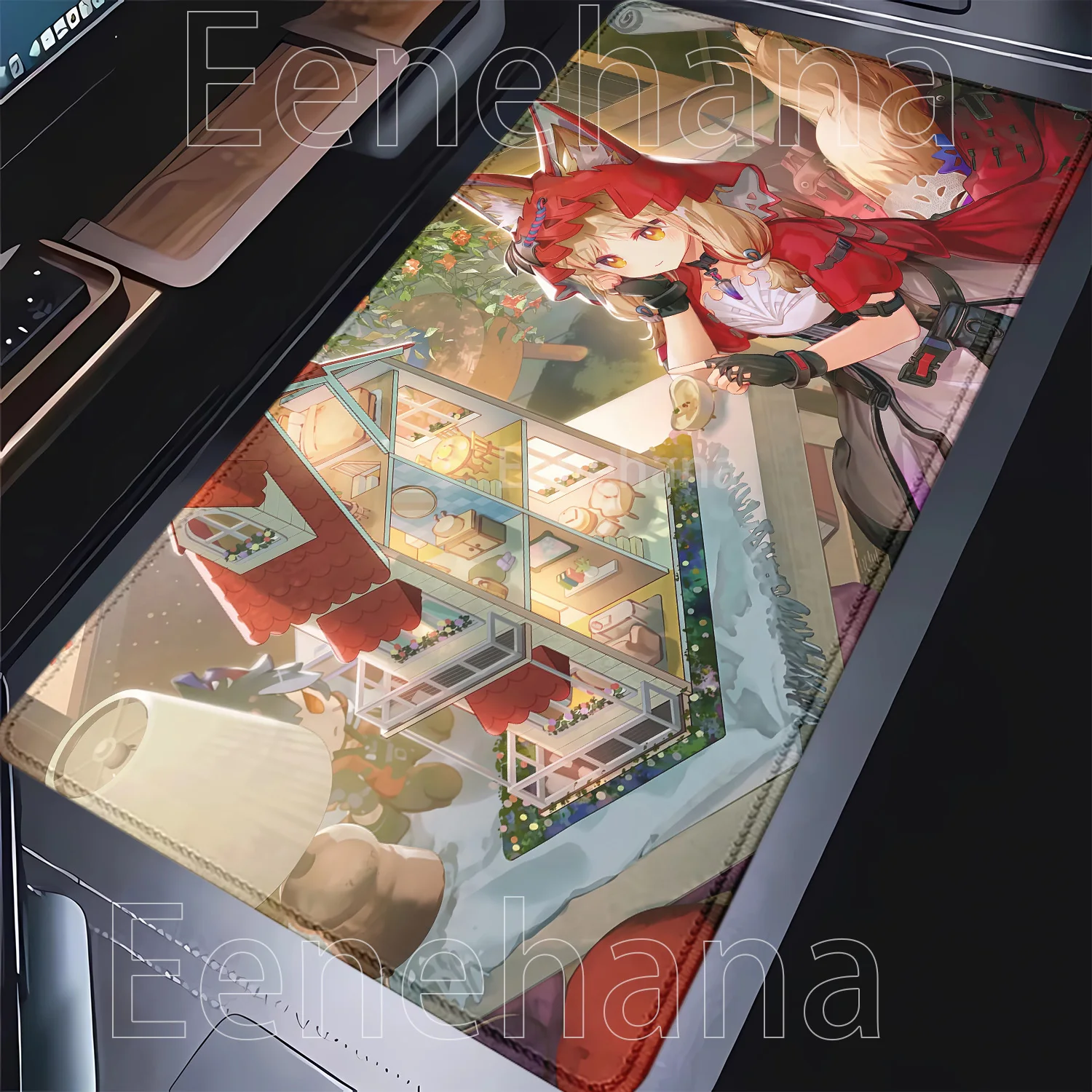 Rossi Mi Fu Typhoeus Arknights Endfield HD Printing Gaming Mouse Pad Rubber Nonslip Mousepad Office Anime Girl Overlock Desk Mat