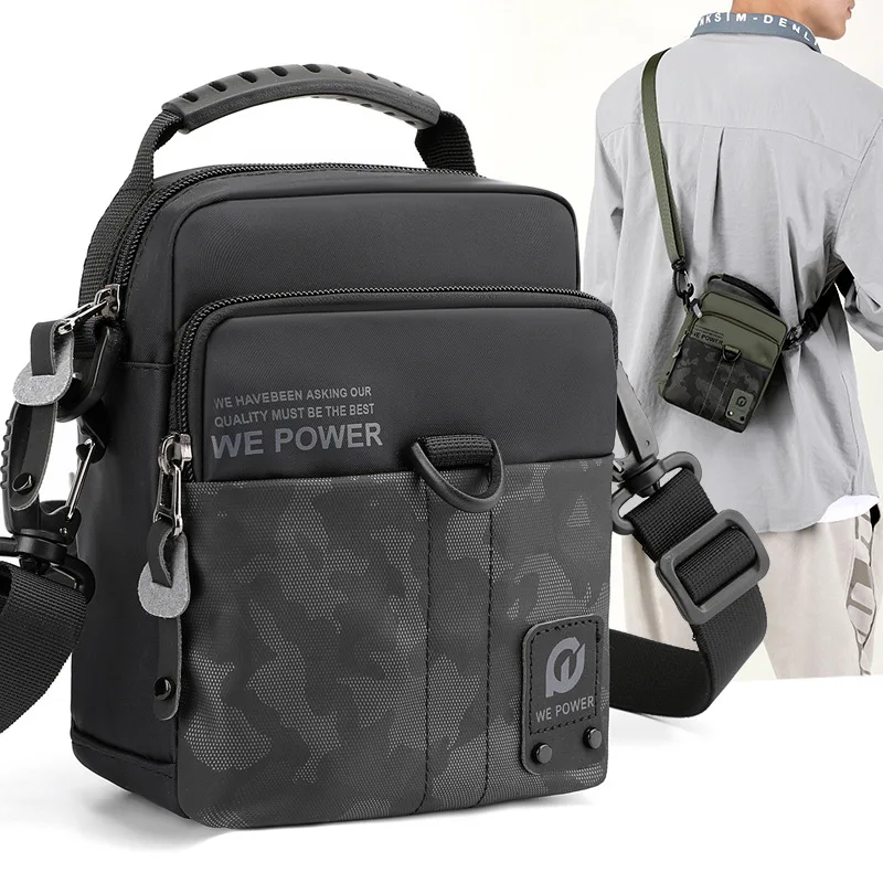 

Men's light sports shoulder cross-body multi-purpose belt hanging bag vertical waterproof shoulder bag