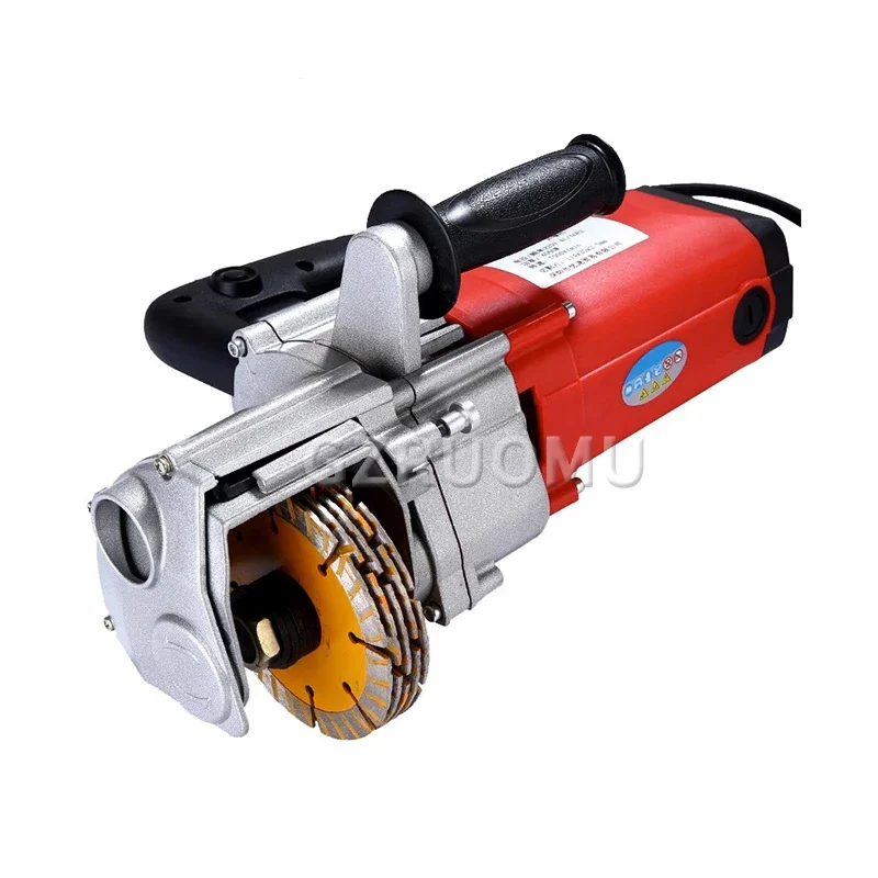 KC Electric Groover 4000W Quick Slotting Machine One-Time Molding Red Brick Concrete Granite Marble Dust-Free Grooving Tool 220V