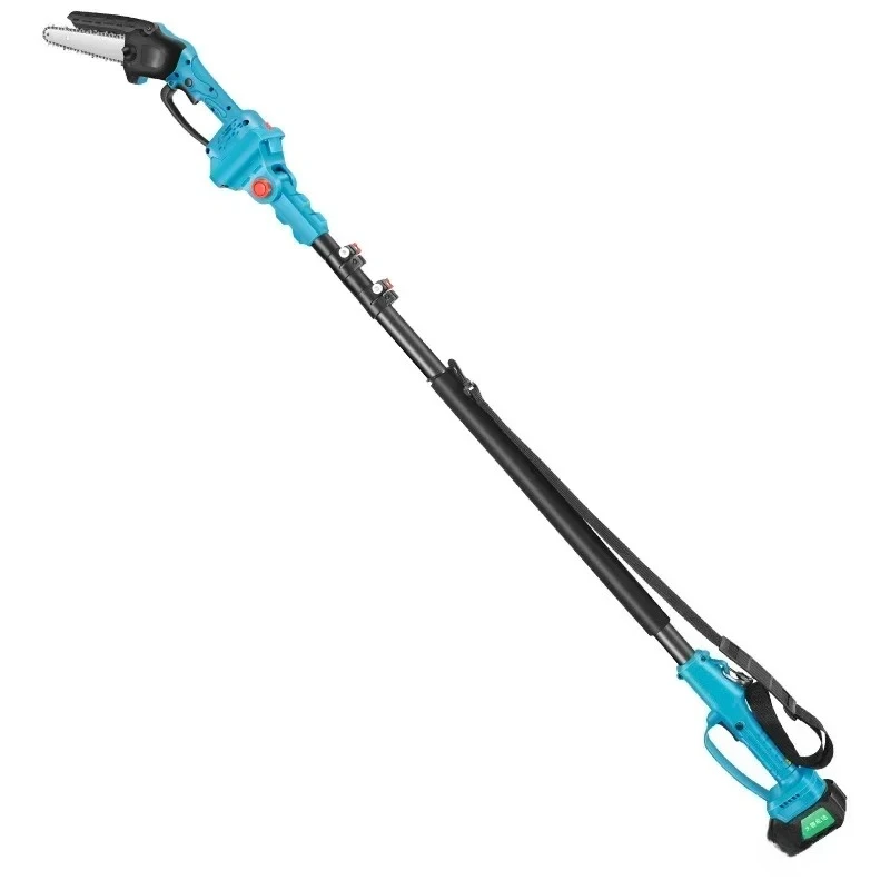 Cordless Tree Trimmer, Rechargeable High Elongation Chain Saw, Lithium Battery Powered Pole Saw
