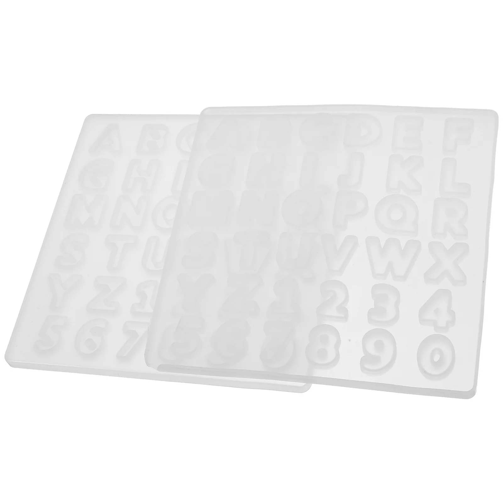

2Pcs Silicone Alphabet Number Molds DIY Epoxy Pendant Making Mold Handmade Jewelry Charms Silicone Casting Mold