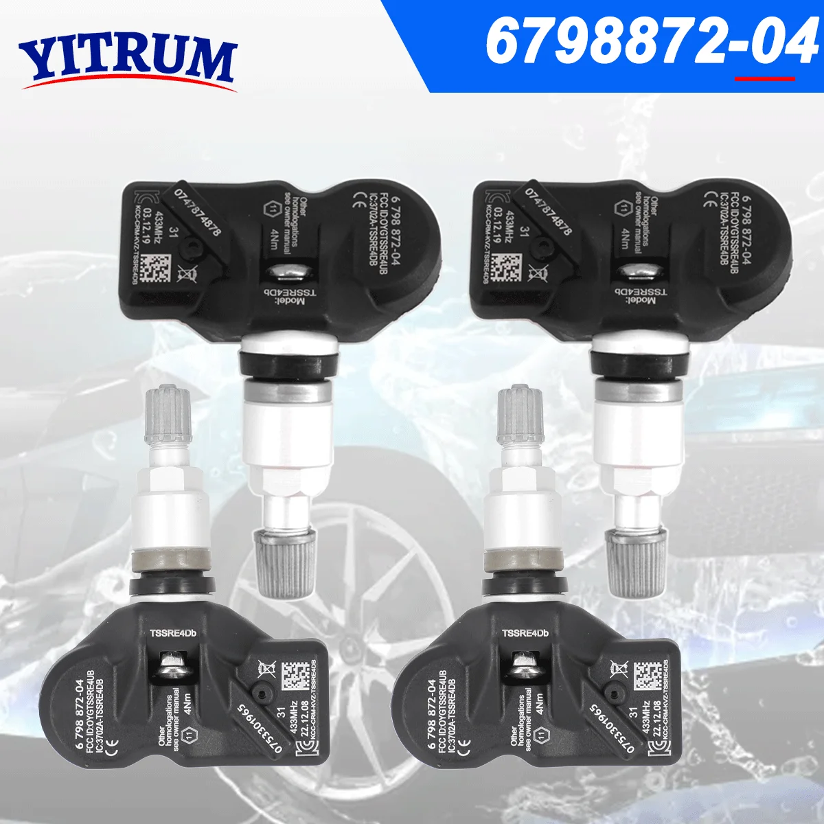 

TPMS Tire Sensor For Alpina B5/6/7 D5 BMW 2 3 4 5 6 7 Series M3 Mercedes GLB Class Mini Cabrio Clubman Convertible 36106798872