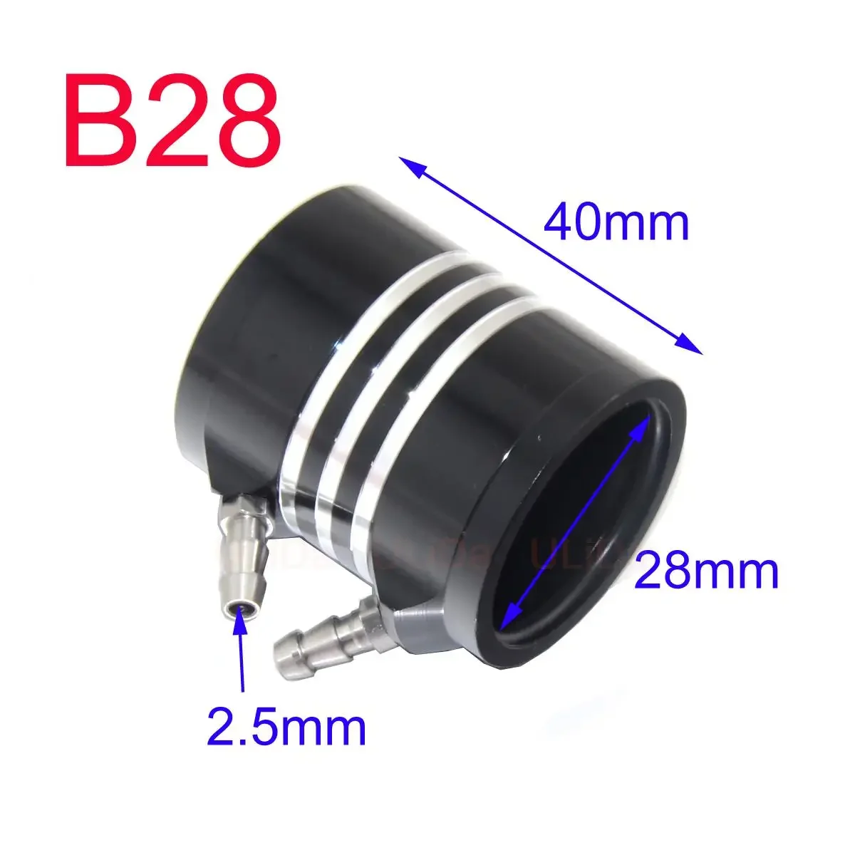 1pcs B20 B28-40mm 36-50mm 40-50mm Water-Cooled Jacket 6063 Water Cooling Sleeve for RC Brushless Electric Model Boat Motor