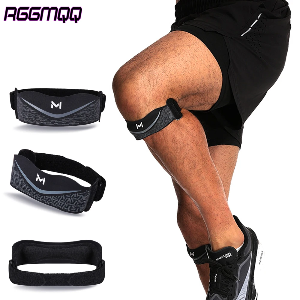 

Наколенник-фиксатор Patella Strap для мужчин и женщин, легкий и дышащий, для бега, с регулируемой силиконовой подушечкой для облегчения боли