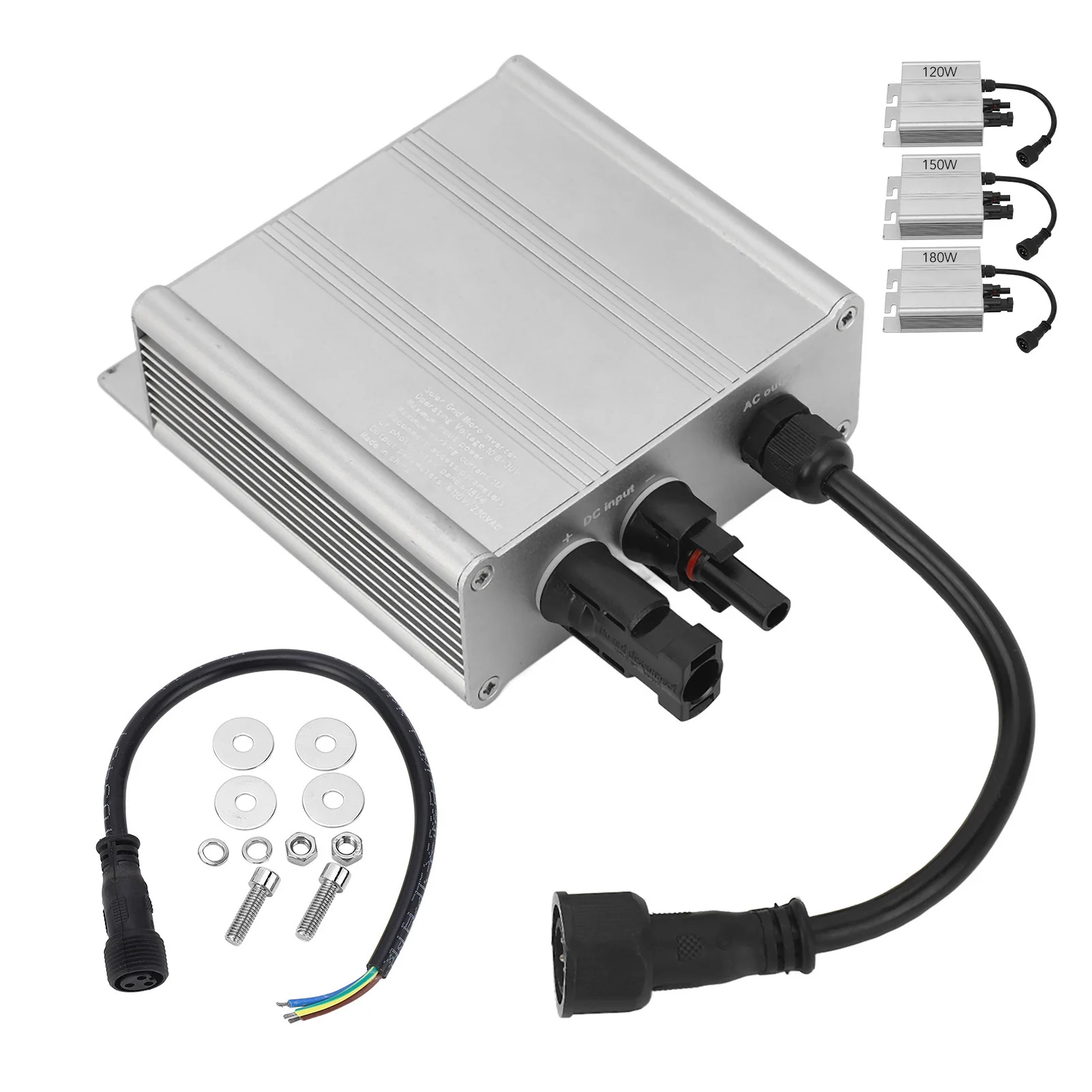 

Solar Micro Inverter Grid Tie MPPT Pure Sine Wave Waterproof PV Charging Controller 120V AC230V Automatic Identification