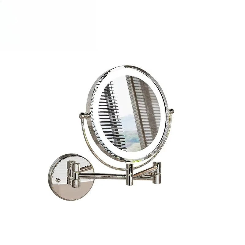 

Hotel Bathroom Modern Design Light Emitting Diode Wall Mounted Makeup Mirror Wall Mounted Zoom Function