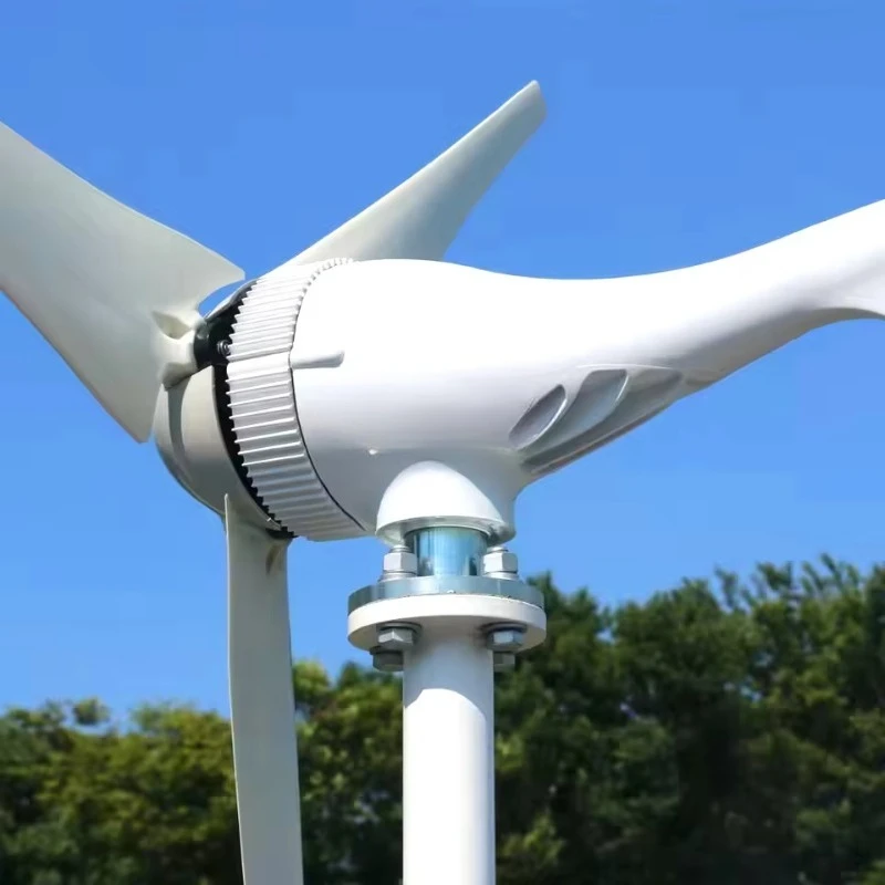 1000W 1.5w Wind Turbine Generator Kit 12V 24V Low Noise 3 5 Blades for Home Farm Off-Grid Power Supply with Charge Controller