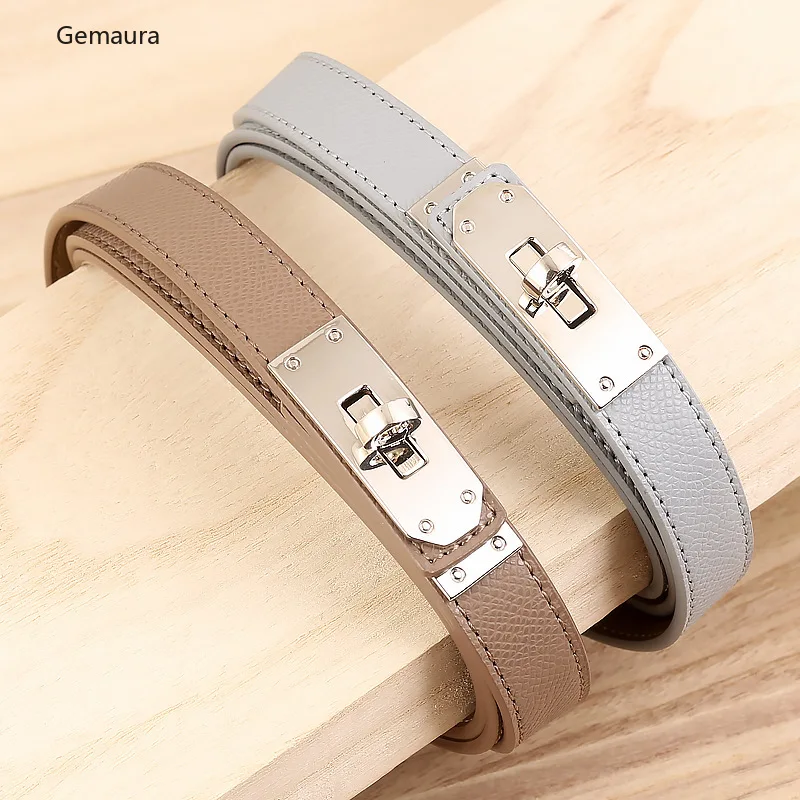 

Elegant Women's Genuine Leather Thin Belt - Stylish Waist Cincher for Dresses, Fashion Waist Accessory