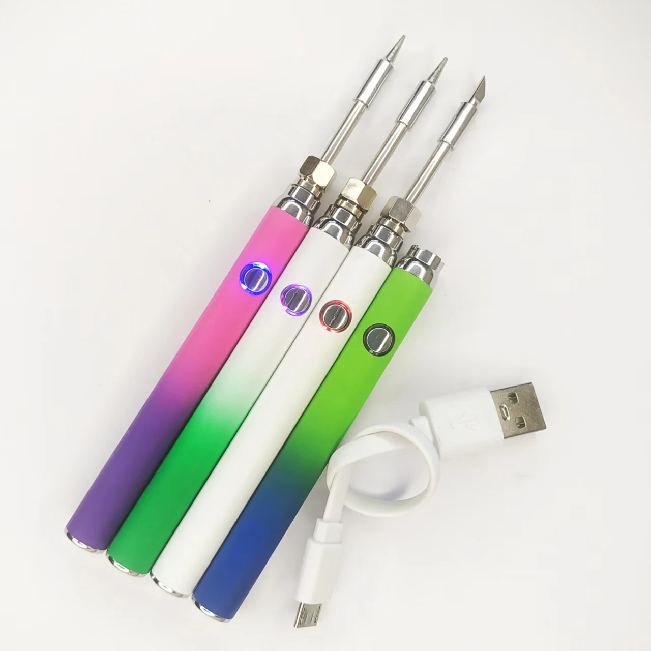 

Type-c, 5 шт. электрический паяльник, 510 батарейный предварительный нагрев 380 мАч, мини-лампочка, регулируемое напряжение, электрические паяльные инструменты