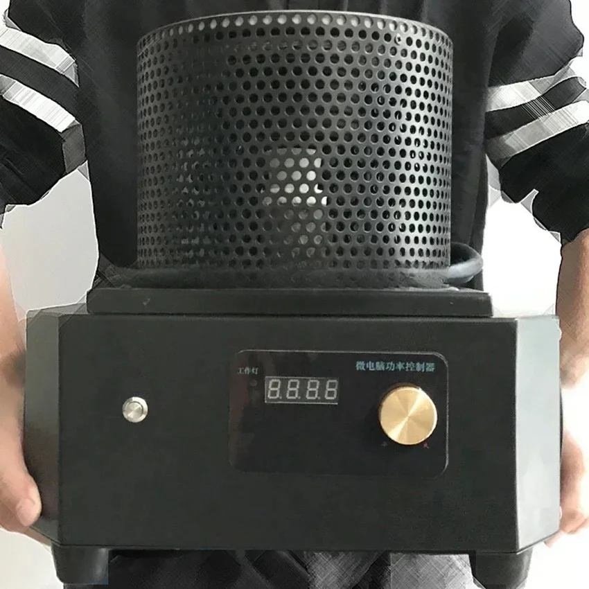 

1KG 2KG 3KG 1400 to 1600 Degrees Mini Portable Induction Melting Furnace For Gold Silver Steel Casting Jewelry Smelting Machine