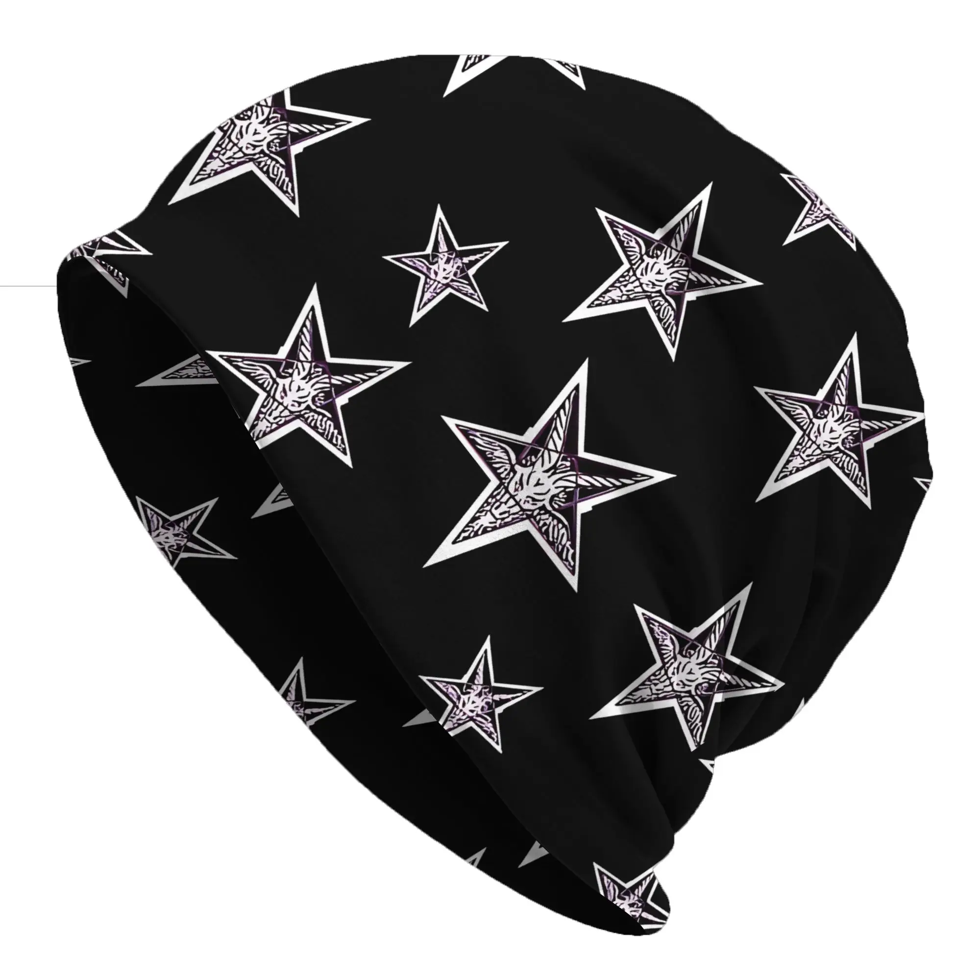 Autumn SATAN PATTERN Bonnet Homme Summer Thin Hat  Skullies Beanies Caps Men Women Creative Hats