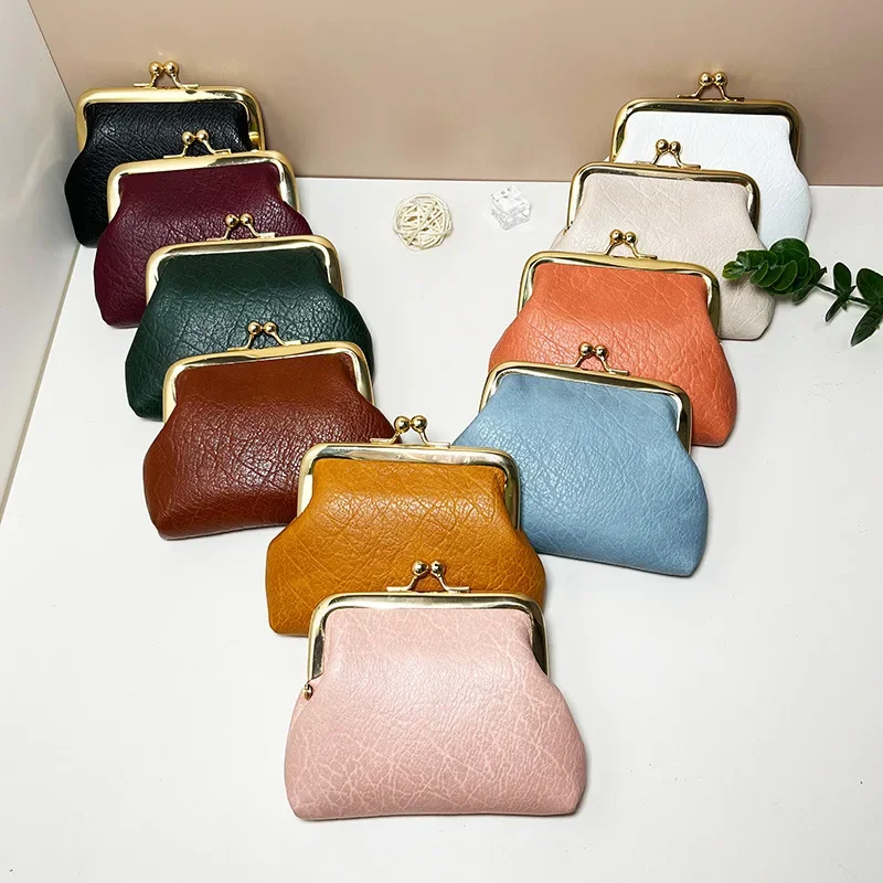 New PU Leather Coin Purse Small Coin Card Pouch Mini Wallet Purse Handbag Bag Women Girls Coin Purses