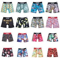 1Pcs Men Underwear Breathable Nylon Men's Boxer Briefs Fashion Printed Mens Underpants Man Panties Sexy Men Trunks Boxershorts