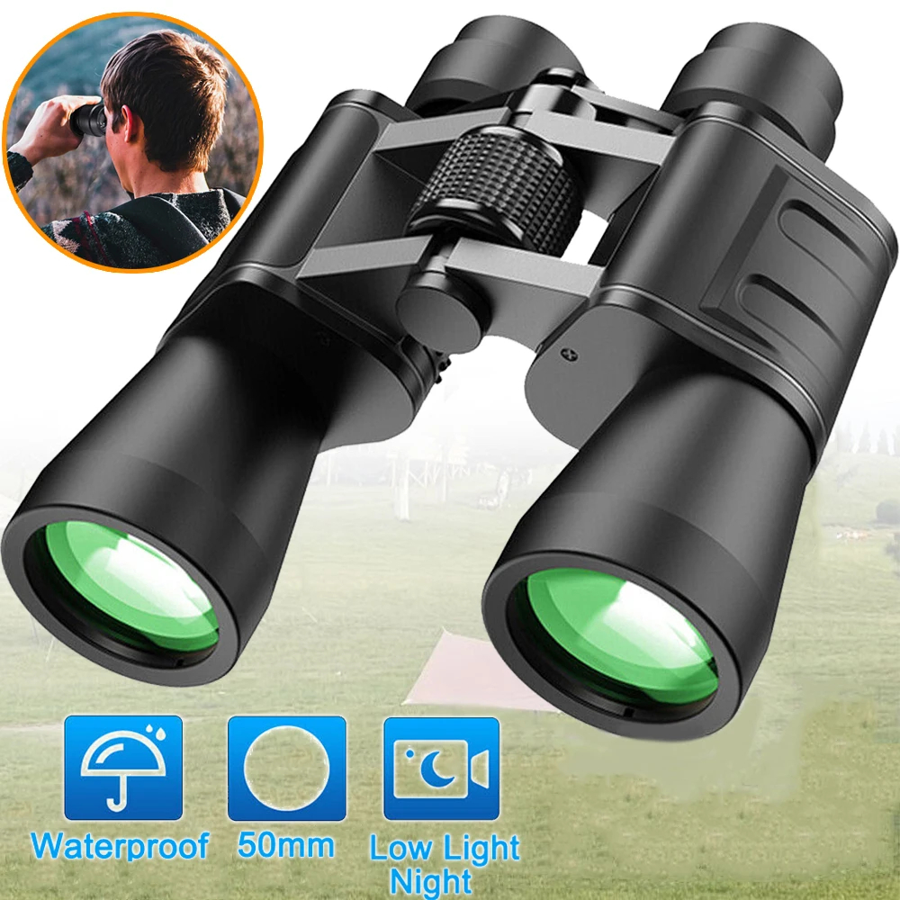 Jumelles à zoom 1-10x pour adultes, jumelles pour l'observation des oiseaux et des concerts avec une vue large, vision claire en basse lumière