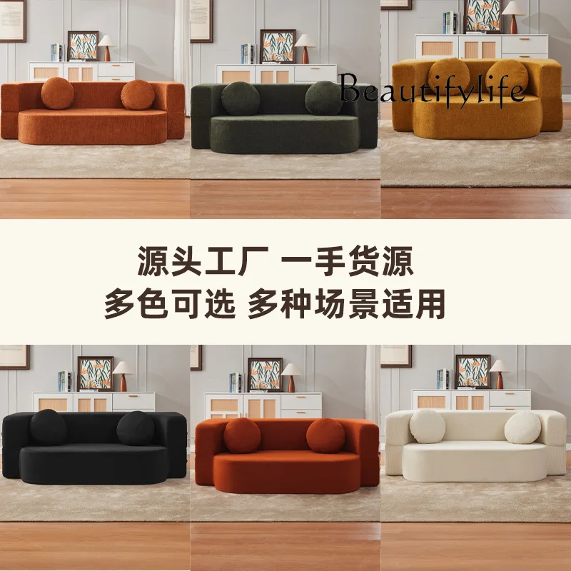 New Warehouse Vacuum Compression Sofa 200*100*70cm Sofa Modular Floor Boneless Couch Nordic Multi Function Compression Sofa Bed